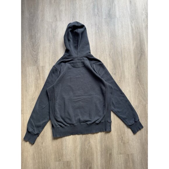 Rare Vintage Y2K Nike Mini Swoosh Black Hoodie Sweater Large Sports Gym Run - Picture 2 of 13